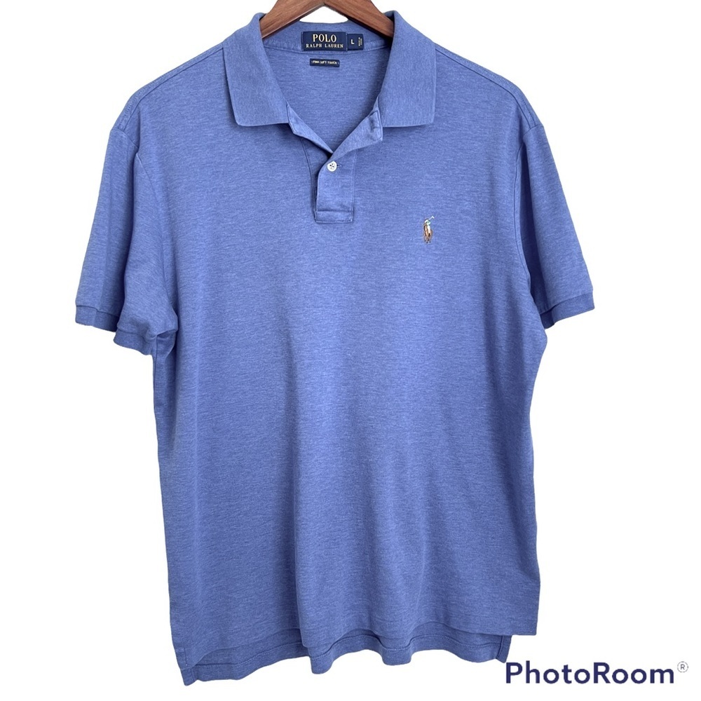 Polo by Ralph Lauren Men's Blue Polo Shirt